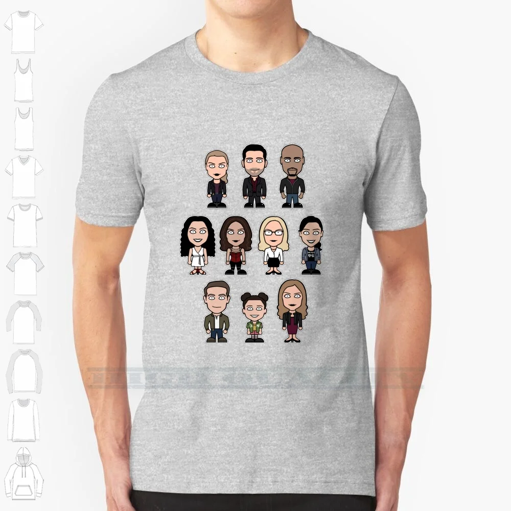 Team Lucifer 100% Cotton T Shirt Lucifer Amenadiel Decker Mazikeen Deckerstar Tom Ellis Lauren German D B Woodside Rachael