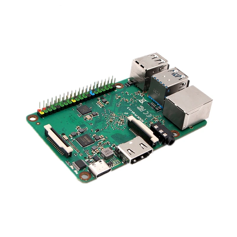 Rock Pi 4B Rockchip rk3399 development board for Android 10 friendly T4/M4 Raspberry Pi 4B+