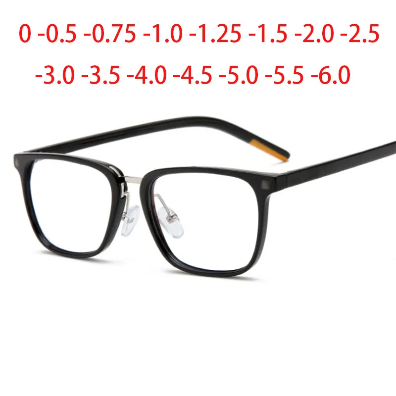 

Literary Student Square Myopia Glasses With Degree Women Men Short-sighted Eyewear PC Frame 0 -1 -1.5 -2 -2.5 -3.0 To -6.0