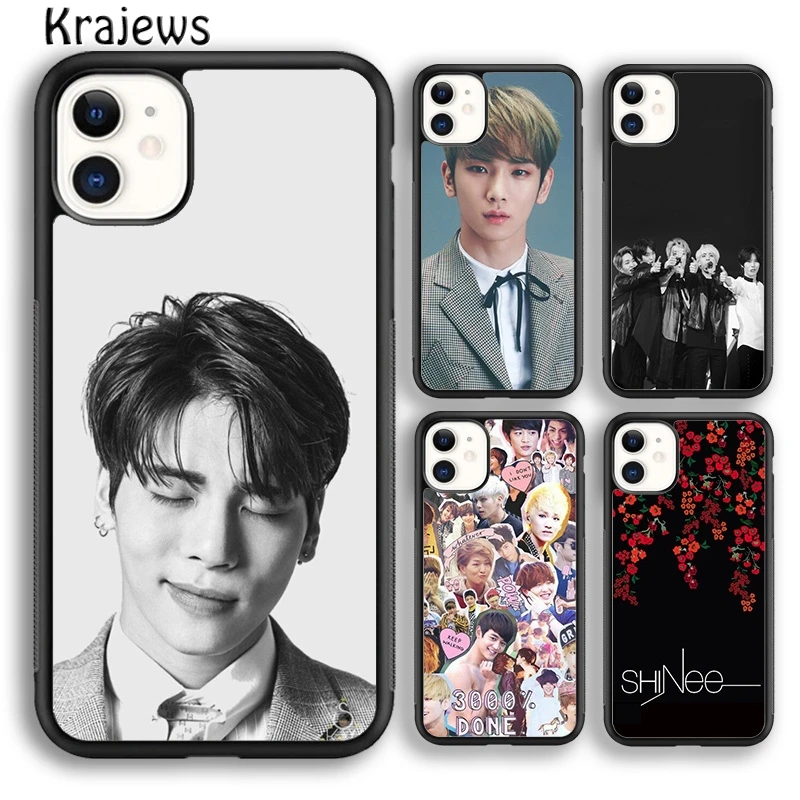 Krajudios SHINee KPOP Boy Group funda de teléfono suave para iPhone 15, SE2020, 14, 6, 7, 8 plus, XR, XS, 11, 12, 13 pro max Plus