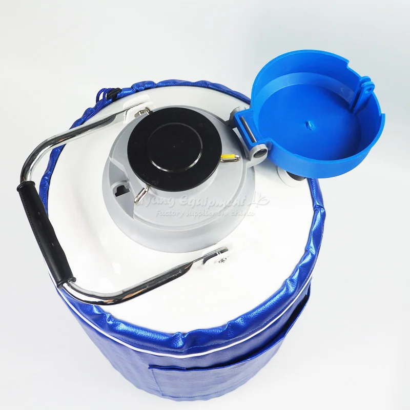 กระป๋องเก็บ10L 15L ไนโตรเจนเหลว35L 6L 2L ทำจากอลูมิเนียมการบินพร้อมเคสป้องกัน