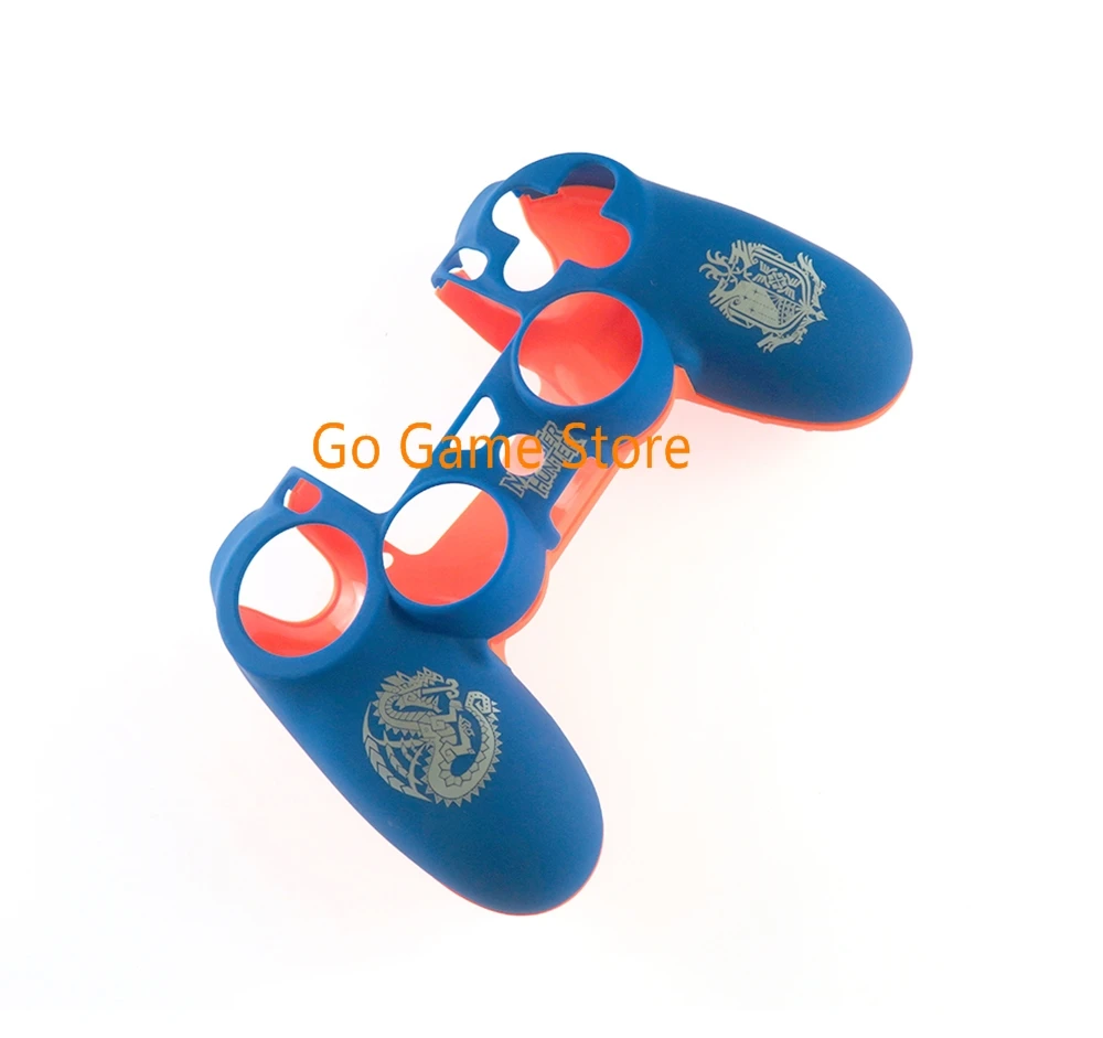 1pc para ps4 controlador sem fio de borracha plástico para jds 001 capa frontal traseira habitação escudo caso para sony