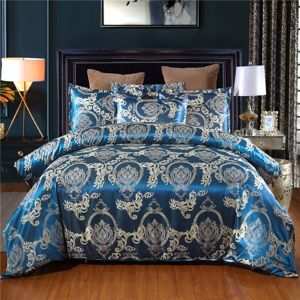 LISM Luxury Jacquard Bedding set Single Queen King Size Duvet Cover Set Bed Linen Quilt Cover