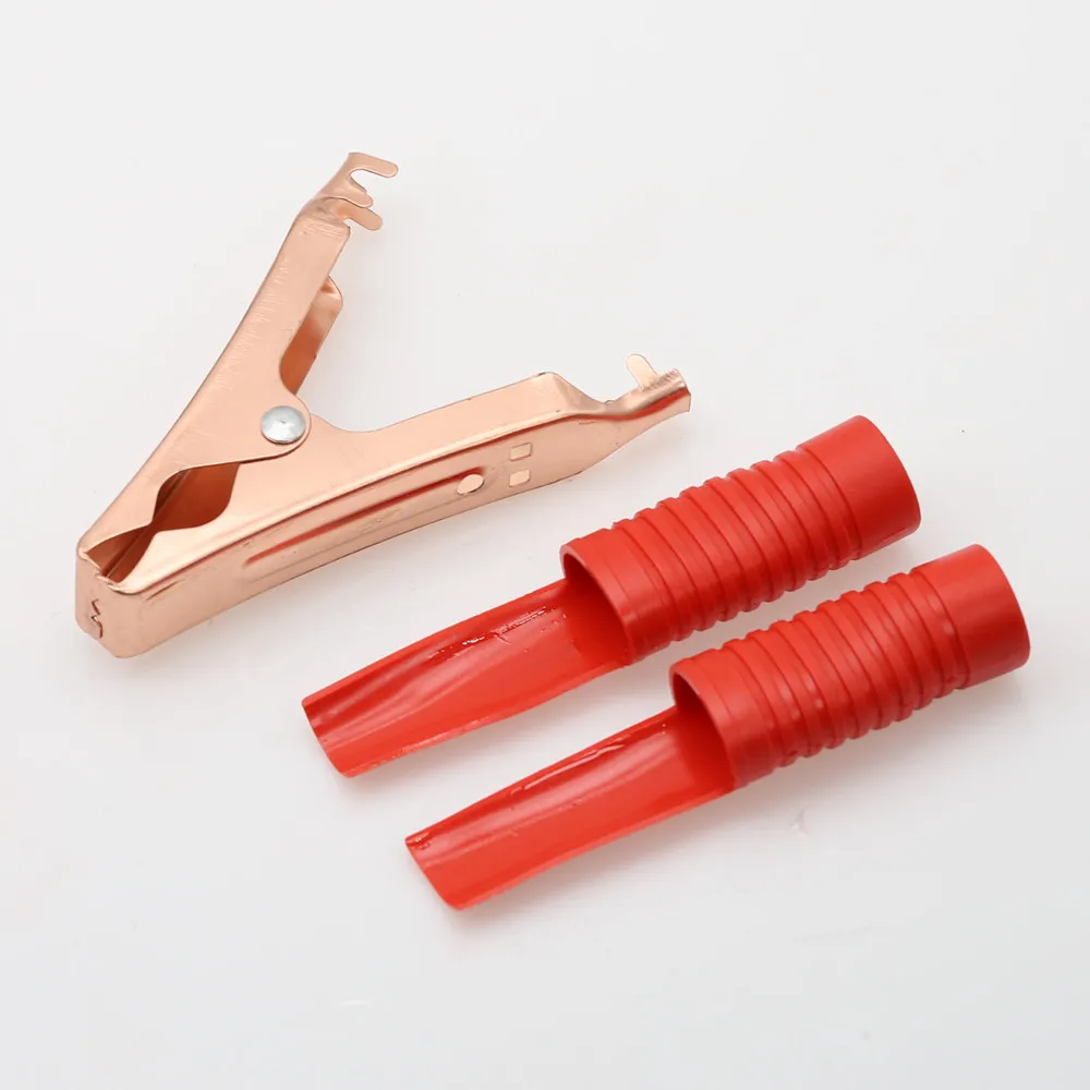 2PCS Hot Car Alligator Clips Battery Clamps Crocodile Clip 100A Red Black