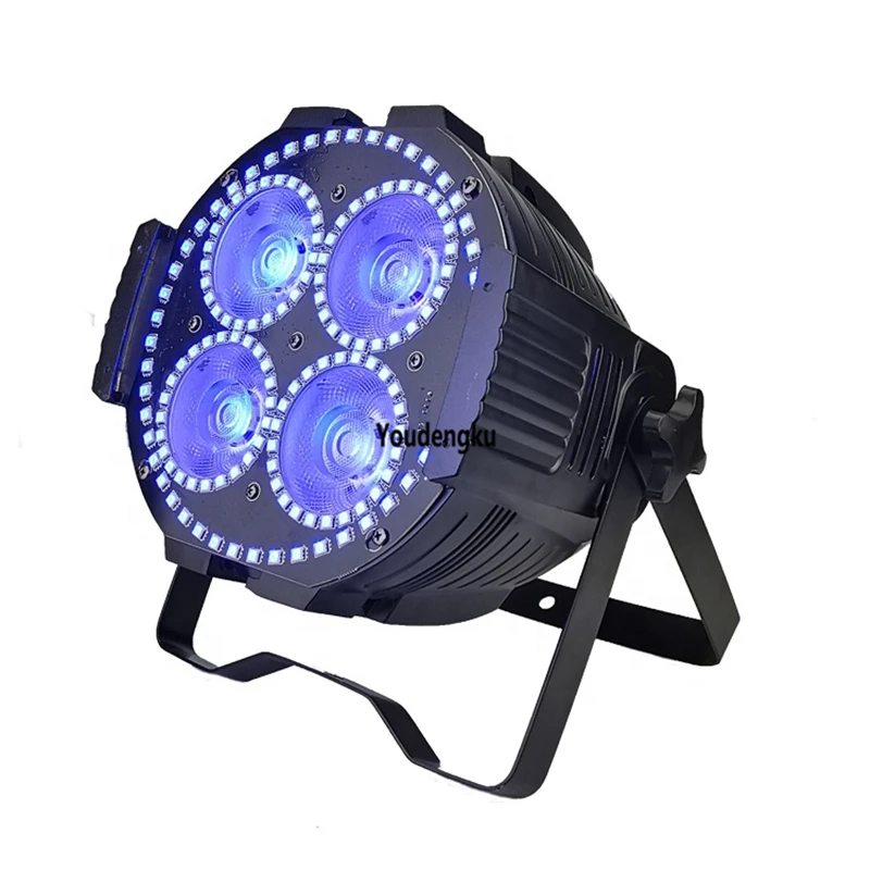 8pcs LED Par Dj 4x60w 4in1 RGBW led stage cob par indoor par cans party show dmx beam wash light