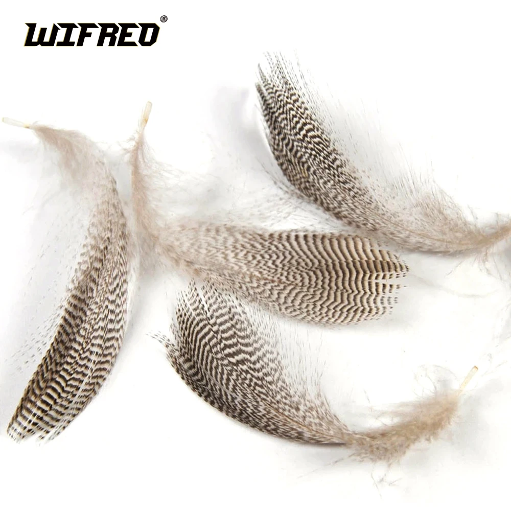 

[ 20PCS/Bag ] Wifreo Natural Barred Mallard Duck Flank Feathers Wild Goose Hair for Fly Wings Tails Streamers Fly Tying Material