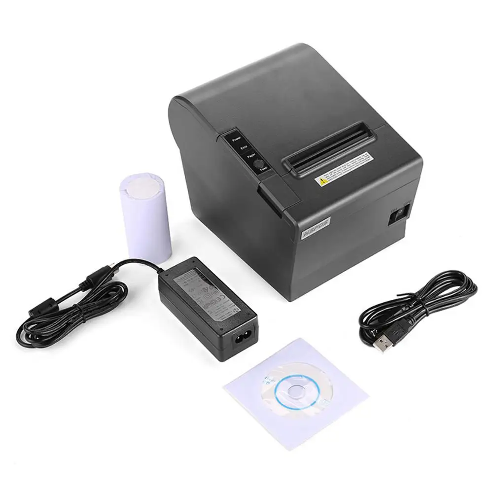 Cheapest 80mm POS Thermal Receipt Printer with Auto Cutter Support Windows, Linux, Android System