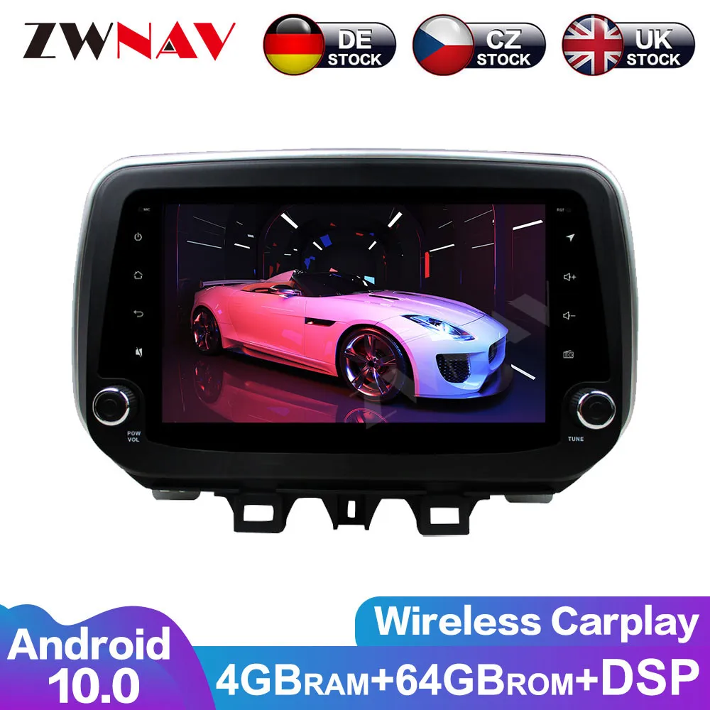 Android  10 IPS Screen PX6 DSP For HYUNDAI IX35 Tucson 2018 2019 Car No DVD GPS Multimedia Player Head Unit Radio Audio Stereo