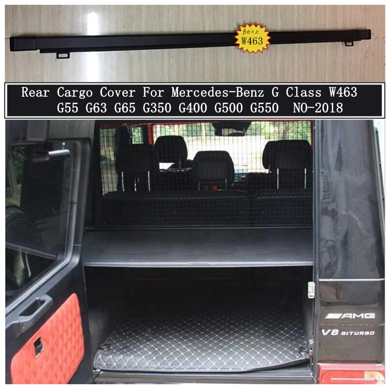 

Rear Cargo Cover For Mercedes-Benz G W463 G55 G63 G65 G350 G400 G500 G550 Partition Curtain Screen Shade Trunk Security Shield