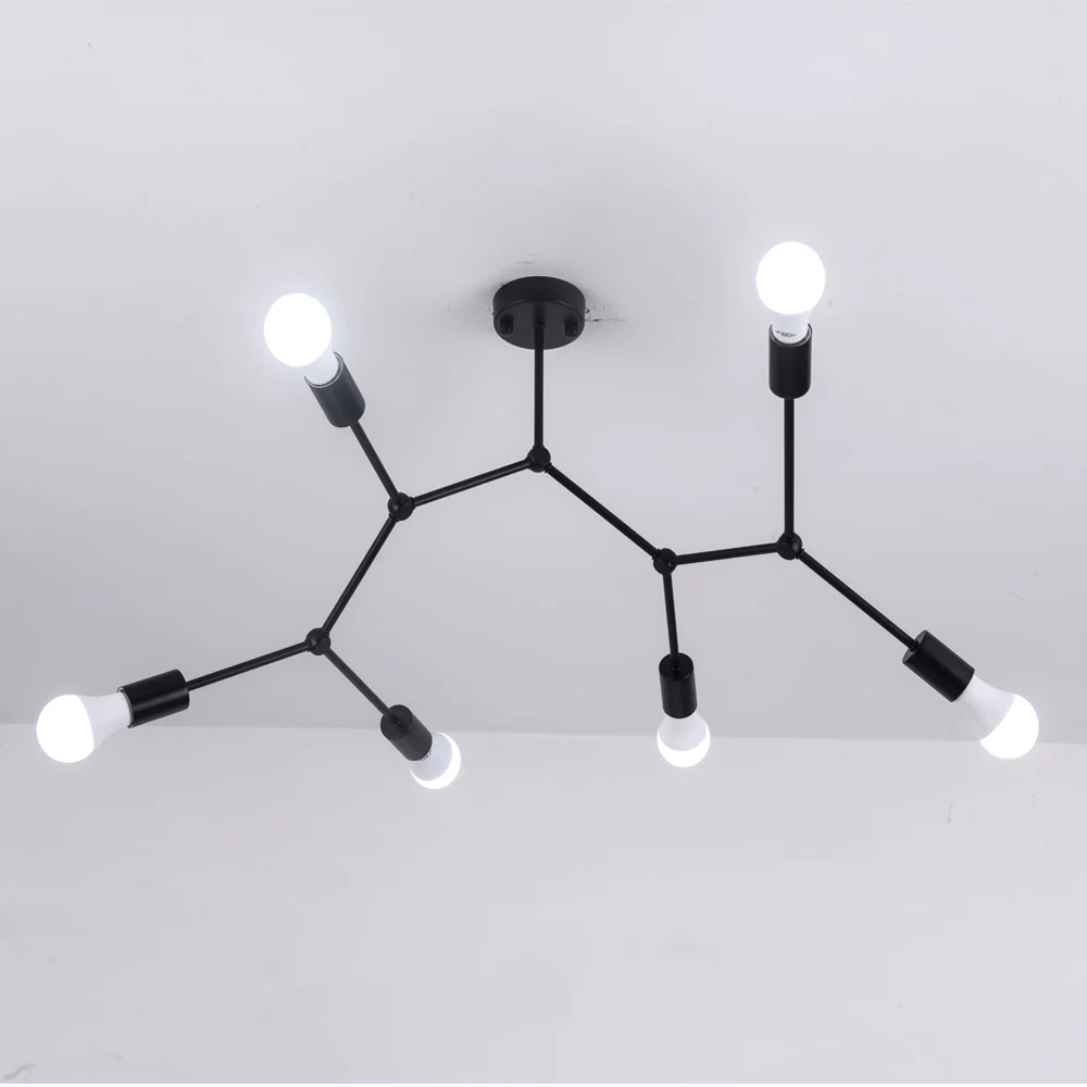 Molecule Led Ceiling Chandelier Lighting Home Illumination Ceiling Lamp Bedroom Pendant Chandeliers Creative Home Light Fixture