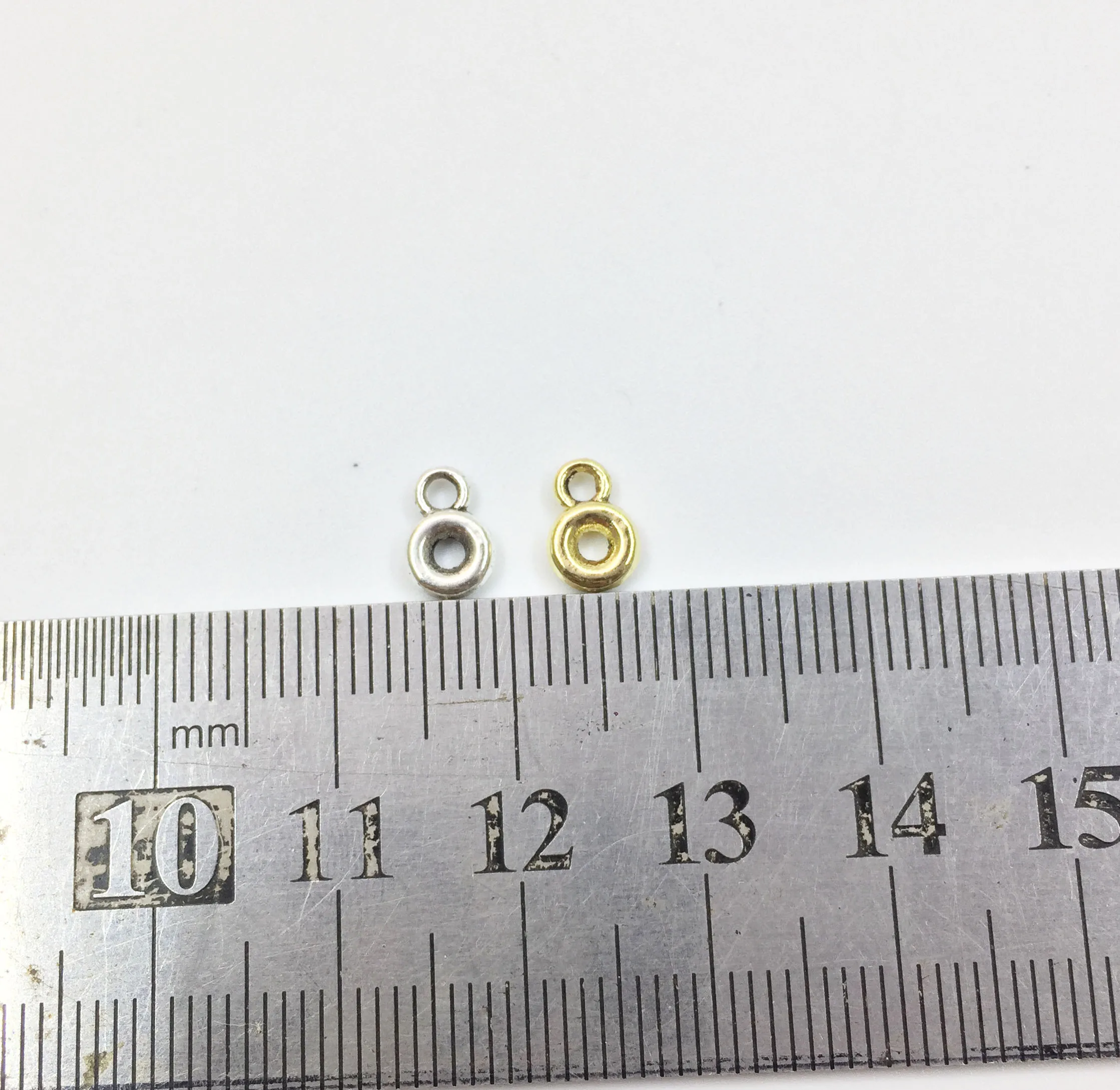 Eruip54 20 قطعة 5 مللي متر دائرة صغيرة سبائك الزنك الخرز Charms قلادة مجوهرات DIY بها بنفسك اليدوية قلادة وأقراط #6