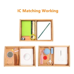 Montessori Language Objects With Identical Matching Cards Early Educational Equipment Learning Game for Vocabulary/ Oral skills