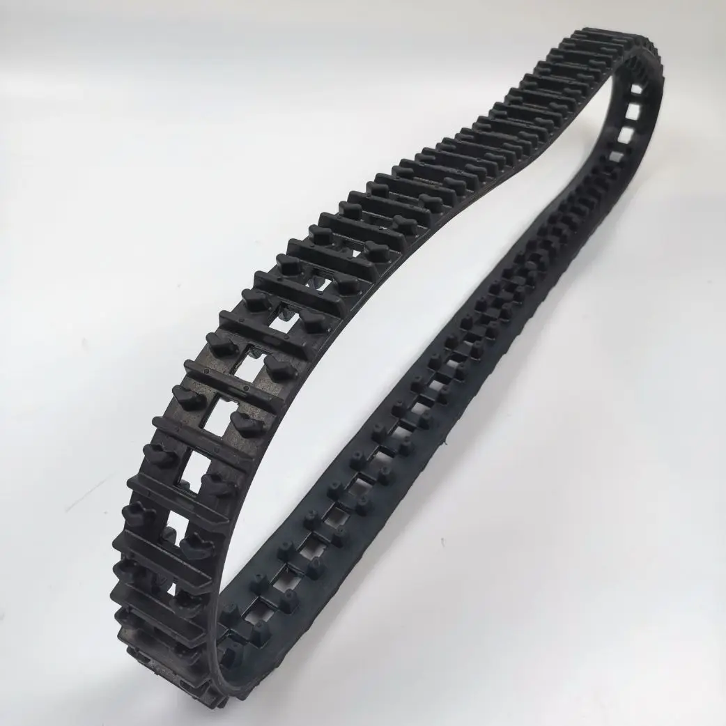 

50x25x64 50mm Width Custom Small Mini Lightweight Unmanned Ground Vehicle UGV Robot Rubber Track for Terrains Sand Grass Rocks