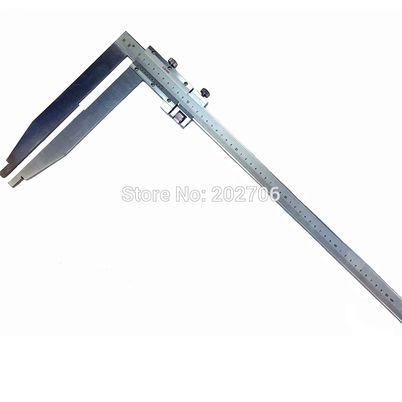 0-500mm x 250mm long jaw Heavy Duty Vernier Caliper with nib jaw High quality measuring tools