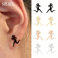 Design Style Running Women Shape Earrings 2026 Fashion Sports Earings Jewelry Yoga Football Baseball Skate Shoe Earring Piercing