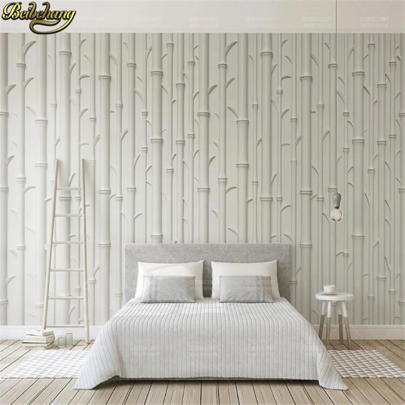 custom White abstract pattern Murals wallpaper for Living Room TV Background photo Wall paper Covering wall stickers Home Decor
