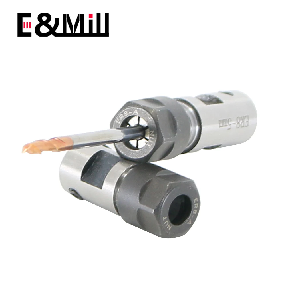 C12 ER8 DIY Motor Shaft Tool Holder ER Post Spindle 3mm 4mm 5mm For ER Tool Holder ER8 Collet Chuck Nut Wrench Engraving Machine