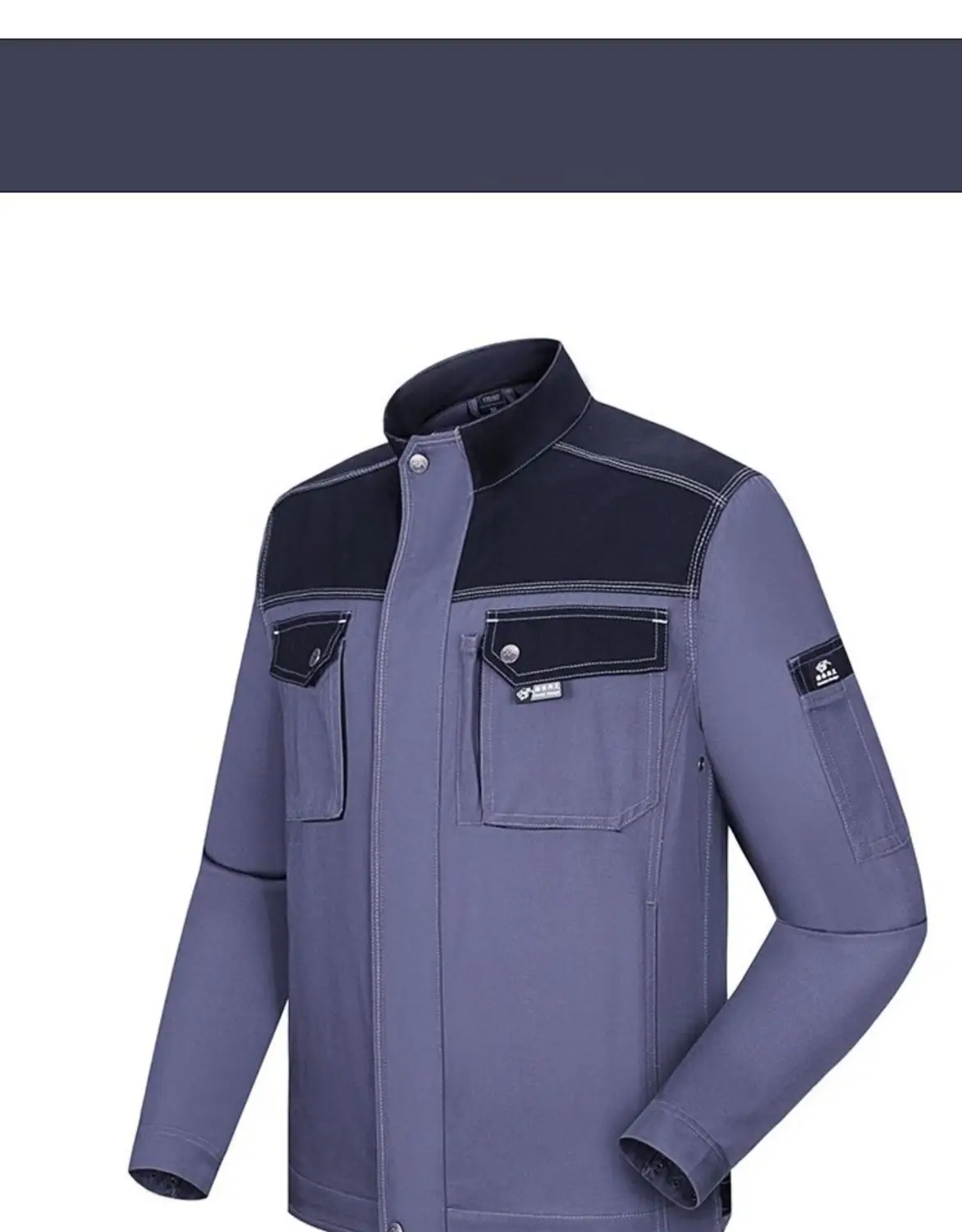 Tuta da lavoro per saldatura tuta da elettricista resistente all\'usura uniforme da officina per auto a maniche lunghe resistente allo sporco giacca