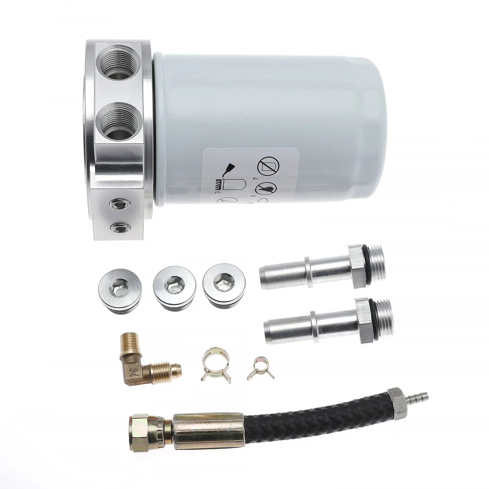 Upper Fuel Filter Conversion Kit Replaces BF7967 33393 for 2011-2020 Ford F250 F350 F450 F550 6.7L Powerstroke Diesel Engine