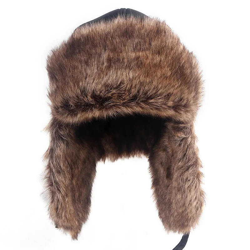 Earlap hats Winter hat Mens Women Unisex Warm Russian Ushanka hat With earflaps Fur Trapper Water proof hat Ski hat Bomber Hats