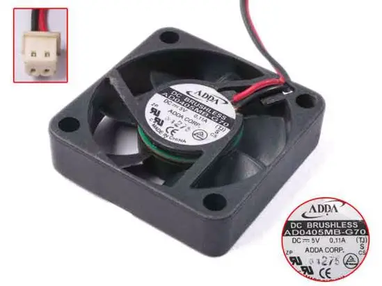 

ADDA AD0405MB-G70 Server Cooling Fan DC 5V 0.11A 40x40x10mm 2-Wire