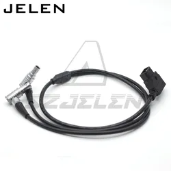 D-TAP to double 2pin Right angle plug Power Adapter Cable For Teradek Bolt Pro 1000/3000ft 60cm