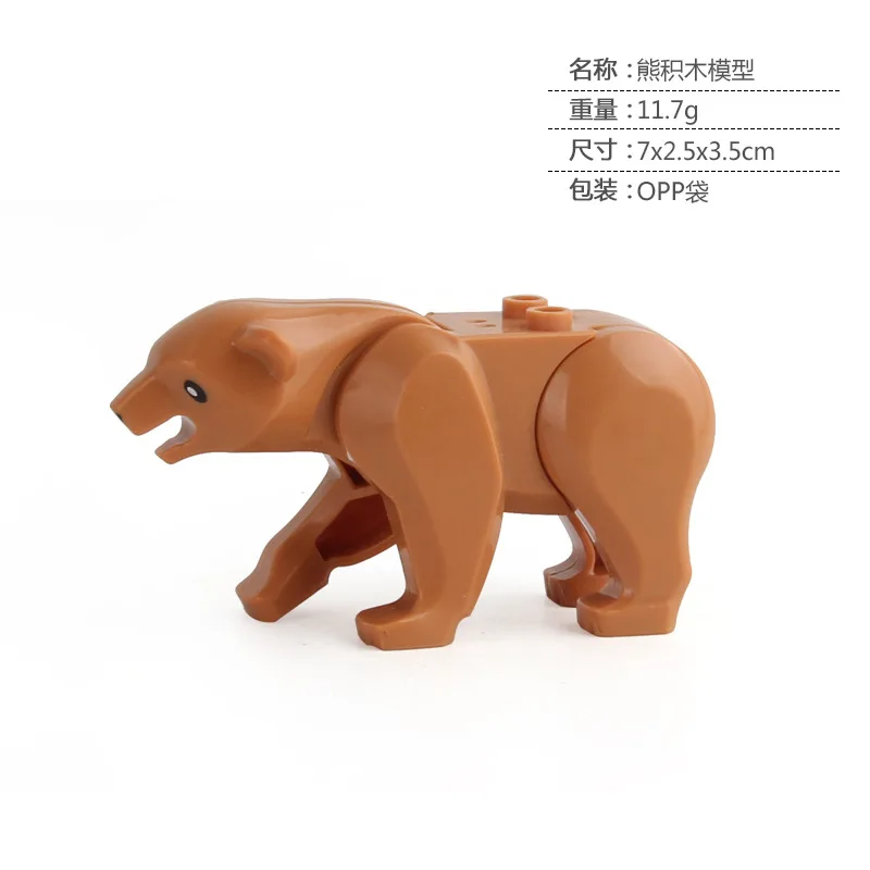 Tier Bausteine Modell Krokodil Leopard Lernspiele Figur Ziegel Spielzeug für Kinder Kinder