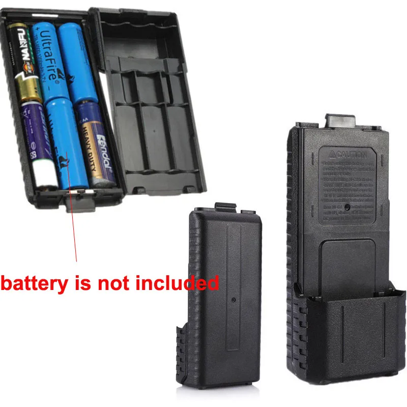 

Portable interphone 6 AAA extended battery boxes are suitable for replacing 7.4v 3800mah batteries of Baofeng uv5r series