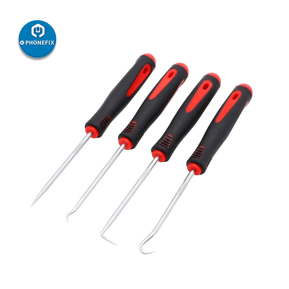 9Pcs di Precisione Auto Paraolio Gancio Pick Set di Precisione Raschietto Hook Pick Set per Auto Sistemi di Accensione O- anello di Tenuta di Rimozione Puller