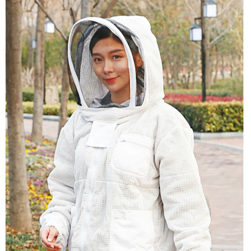 Beekeeping Tools Anti-bee Clothing Export-oriented Quality Extra Thick Anti-bee Clothing Linen Mesh Vent Space Suit Jacket