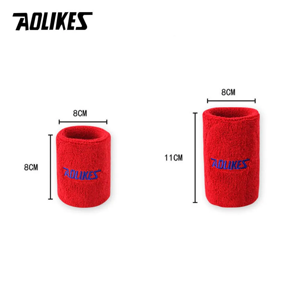 AOLIKES 1PCS Gym Protector Wristband Weightlifting Wrist Support Sport Wrist Brace Tennis Badminton Basketball Sweatbands Guard