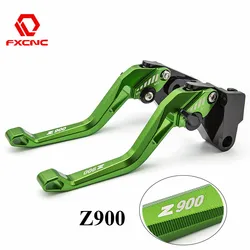 For Kawasaki Z900 Z 900 2017 2018 2019-2024 3D Brake Clutch Lever Motorcycle Adjustable Aluminum Levers Handle Accessories LOGO