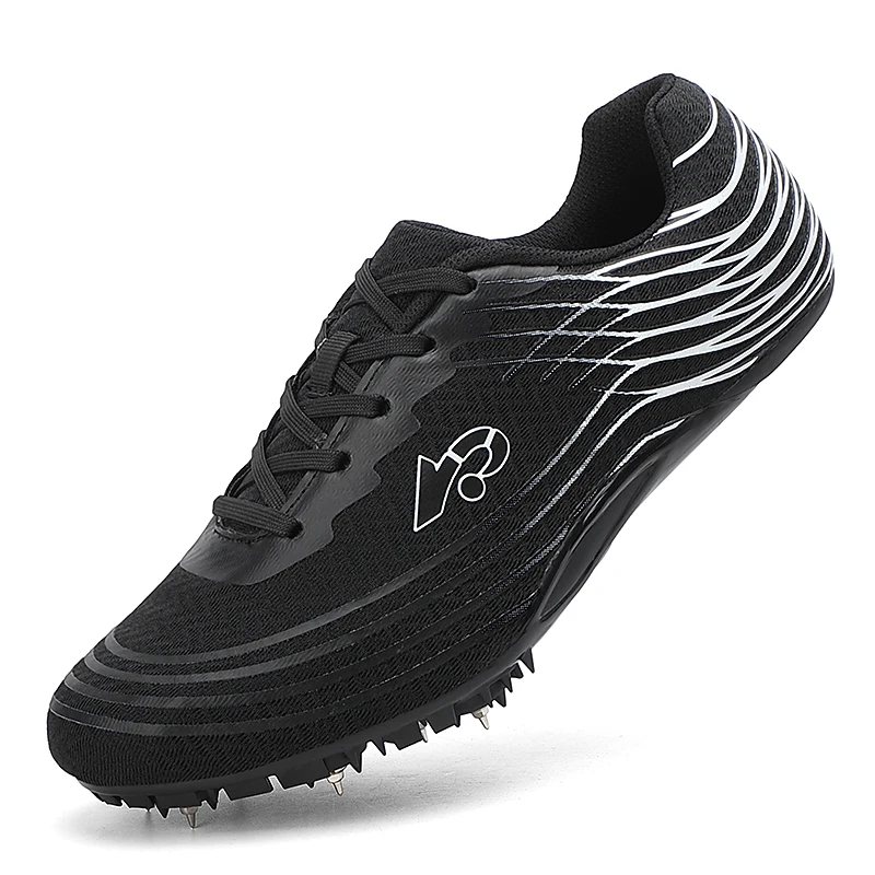 Men Track Field Shoes Women Spikes Sneakers Athlete Running Training Lightweight Racing Match Spike Sport Shoes Plus Size 36-45