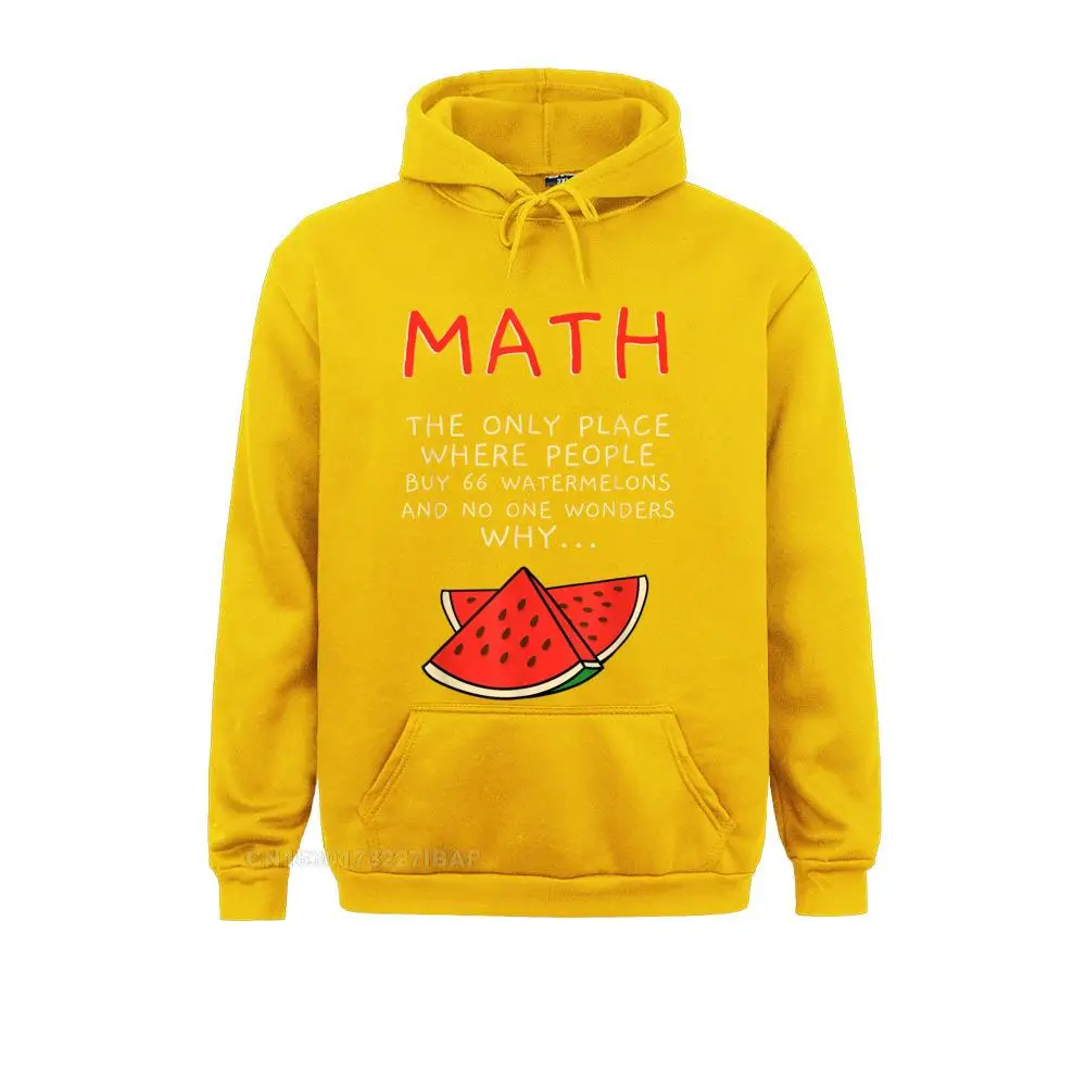 Math And Watermelons Mathematics Calculation Numbers Hoodie Sweatshirts Hoodies Long Sleeve Slim Fit Cosie Hoods Design Women