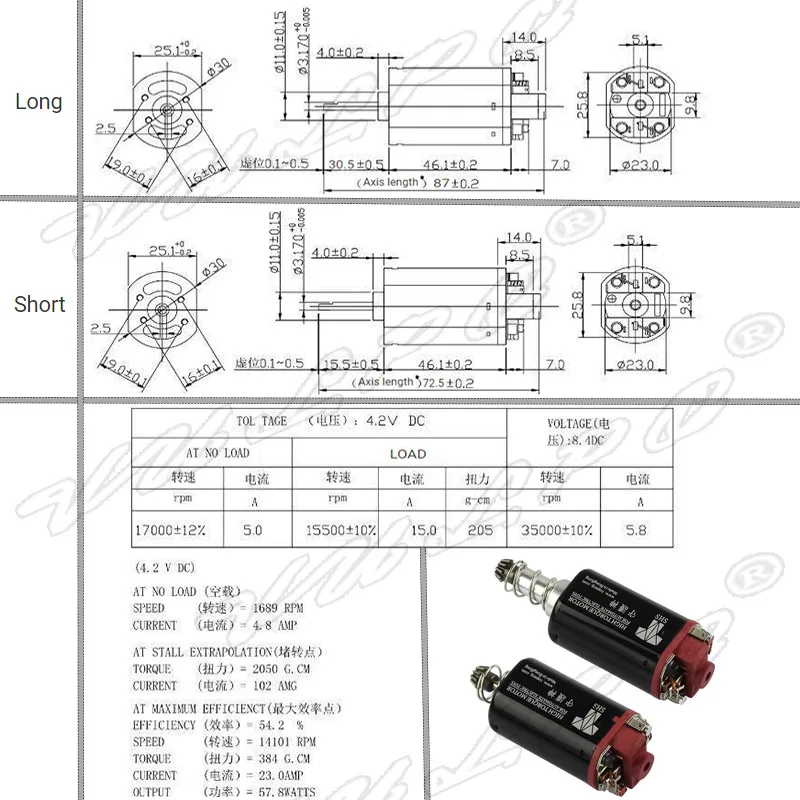 VULPO Hohe Drehmoment Motor Für Getriebe Upgrade – Detail 7