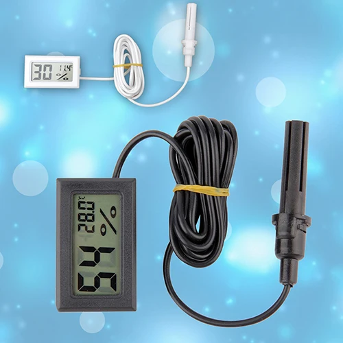 New Portable Mini LCD Thermometer Hygrometer Temperature Humidity Meter Probe