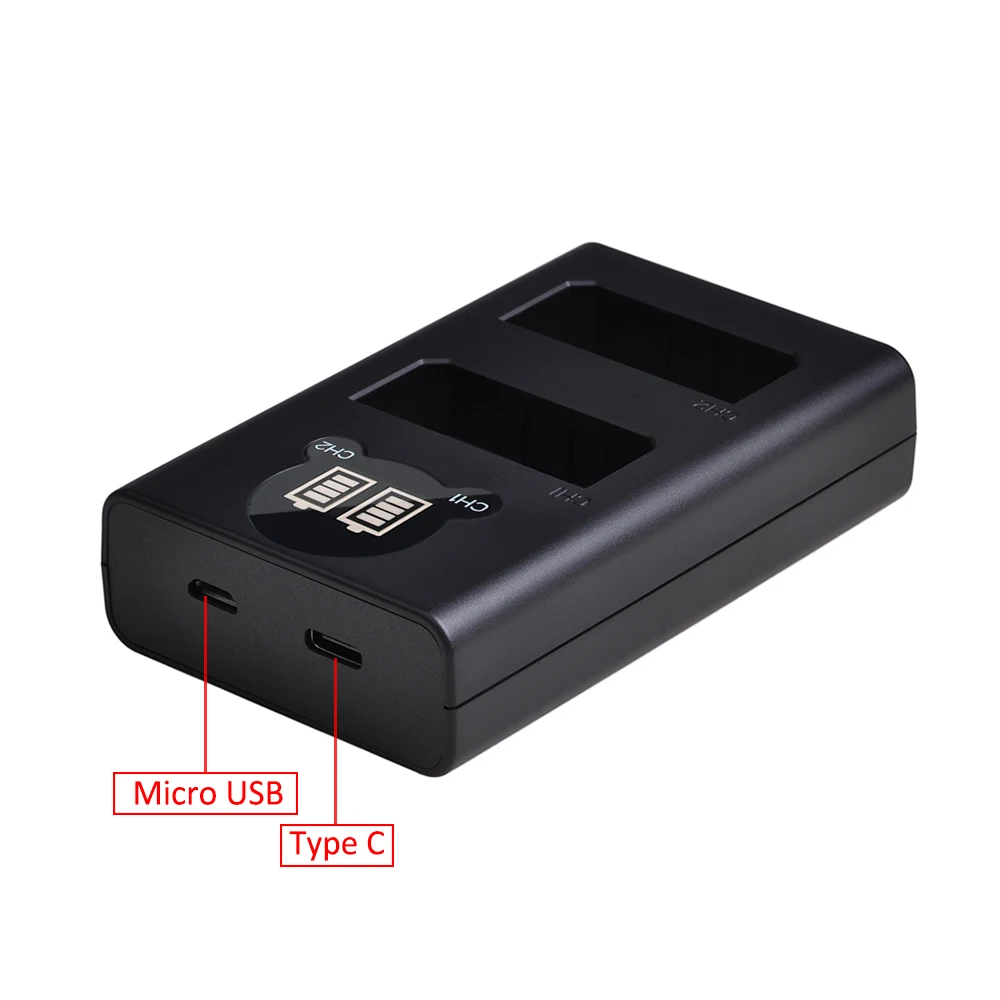 LPE5 LP-E5 Battery with LP E5 Battery Charger for Canon EOS 500D, EOS 450D, EOS 1000D, Kiss X3 X2 F EOS Rebel XS XSi Rebel T1i