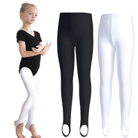 Girls Kids Ballet Stirrup Tights Pantyhose Child Dance Leggings Cotton Spandex Yoga Gymnastics Dance Pants