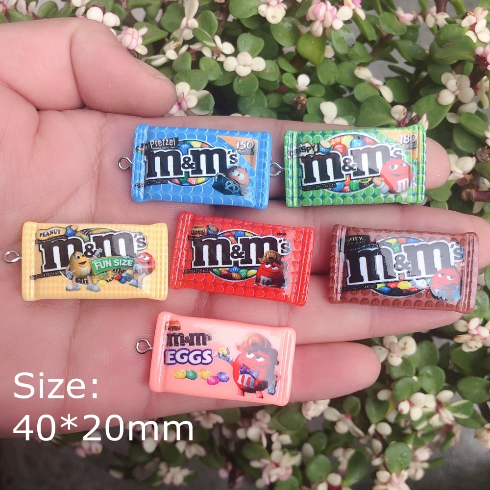 Kawaii Candy Charms Pendants For Jewelry Making Bracelets Necklace Earrings Making Resin Flat Back Cabochon