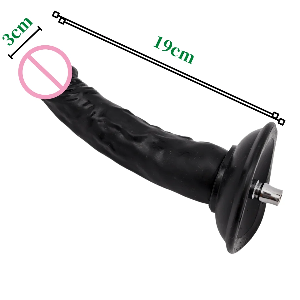 ROUGH BEAST Black Dildo for Sex Machine Quick Plug Vac-u-lock Dildo Love Machine Attachment For Woman and Man Sex Product