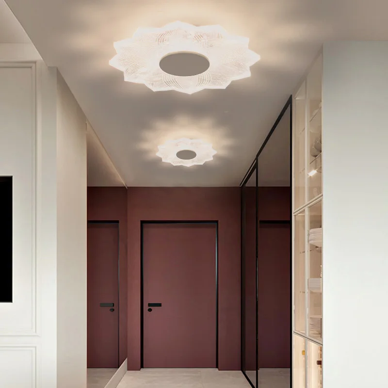 Embedded Modern Simple Living Room Aisle Ceiling Lights Enter a Door Small Dome Lamps  Hole is 7.5CM Homelight Led Neutral 4000K