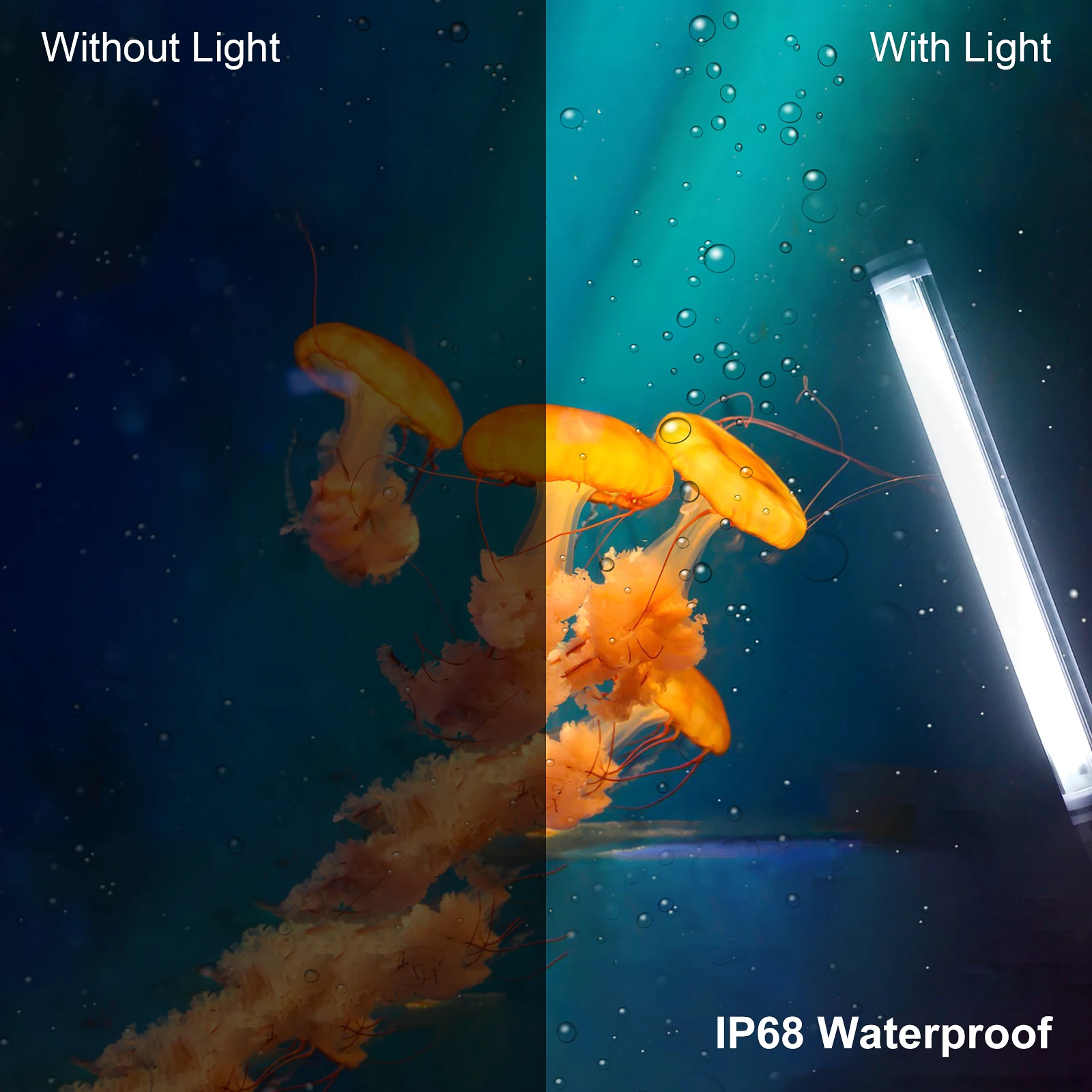 Waterproof RGB Tube Video Light 40cm P7RGB Built-in Battery 10400mAh 8W 1000LM RA95+ Fill Lighting For Studio Youtube Tiktok