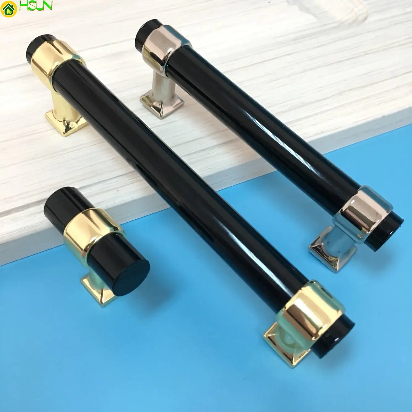 

2 pcs New black acrylic handle organic glass Furniture cabinet door handle handle Jano handle Kitchen cabinet pull knob