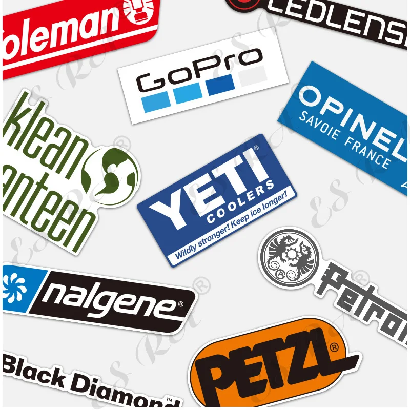 Stickers 10 Pcs/Set Outdoor Bicyle Stickers Camping Pegatinas Decals Vinyl Room Laptop Skateboard Pitcher Guitar Journal Deco