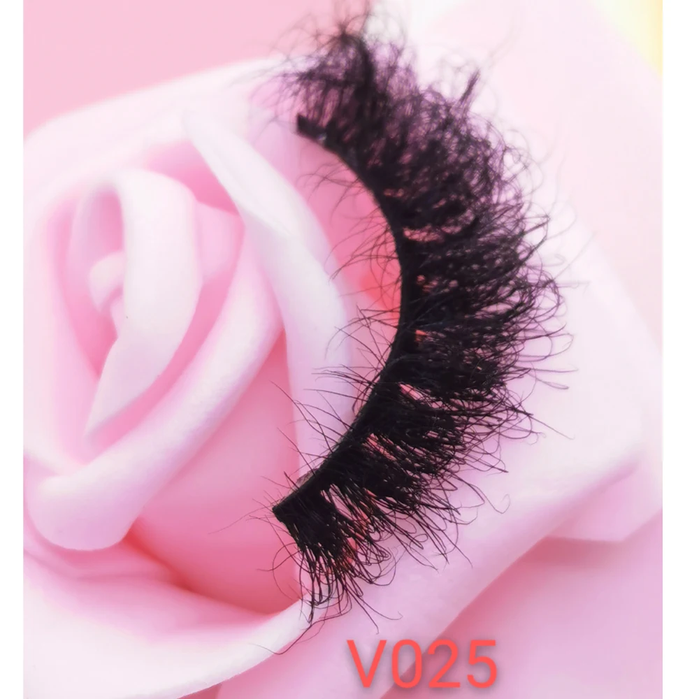 NEW 1pair Mink Lashes Natural False Eyelashes 10mm-20mm Real Mink Thick Fluffy Wispy Fake Lashes Make Up 3D Mink Eyelashes