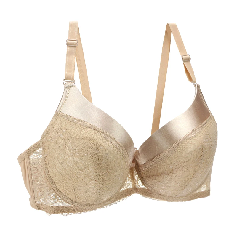 Sujetador de encaje Sexy para mujer, ropa interior bordada de copa BCDE grande, Bralette ultrafino puro, novedad de 2020