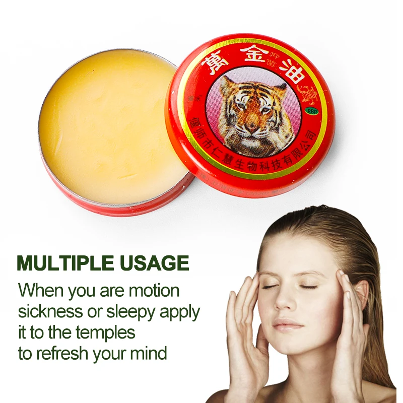 5Types Tiger Balm Cooling Oil Multifunction Ointment Relief Muscle Pain Flatulence Cold Headache Prevent Mosquito Bites Stings