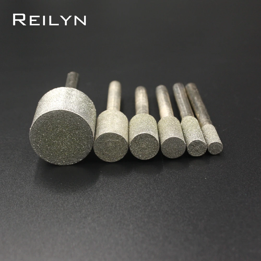 120# 6mm  6mm-30mm Grinding Head Diamond Grinding Head Emery grinding bits for diamond production