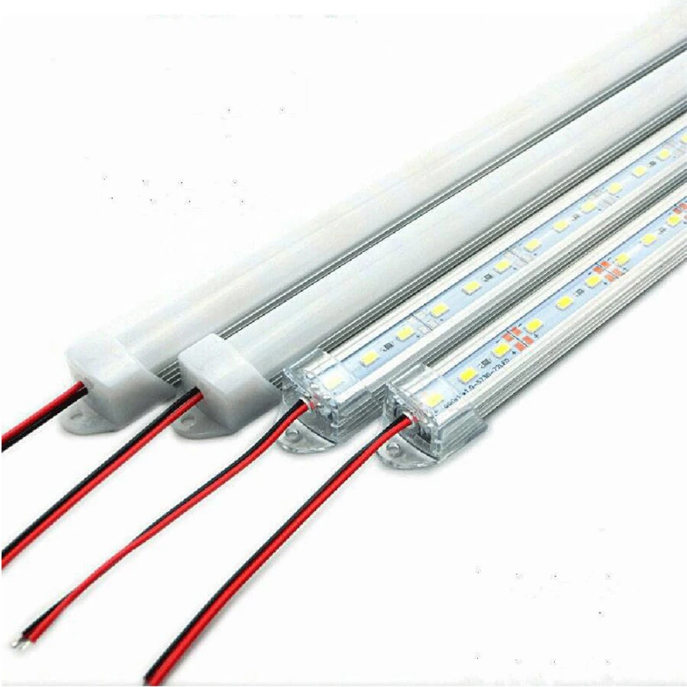 30pcs*100cm LED Hard Strip DC5V 12V 24V LED Bar Light  72leds 5730 5630 with U Aluminium shell