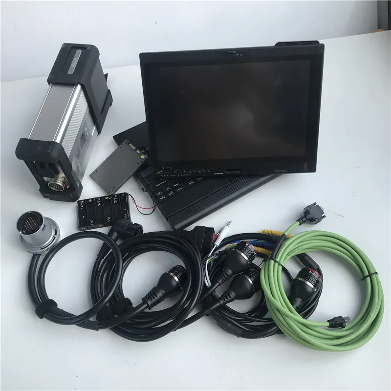 MB Star C5 SD Connect Compact 5 with newest software V2024.12 diagnostic tool vediam/X/DSA/DTS with 90% New Laptop X220T 4g i5